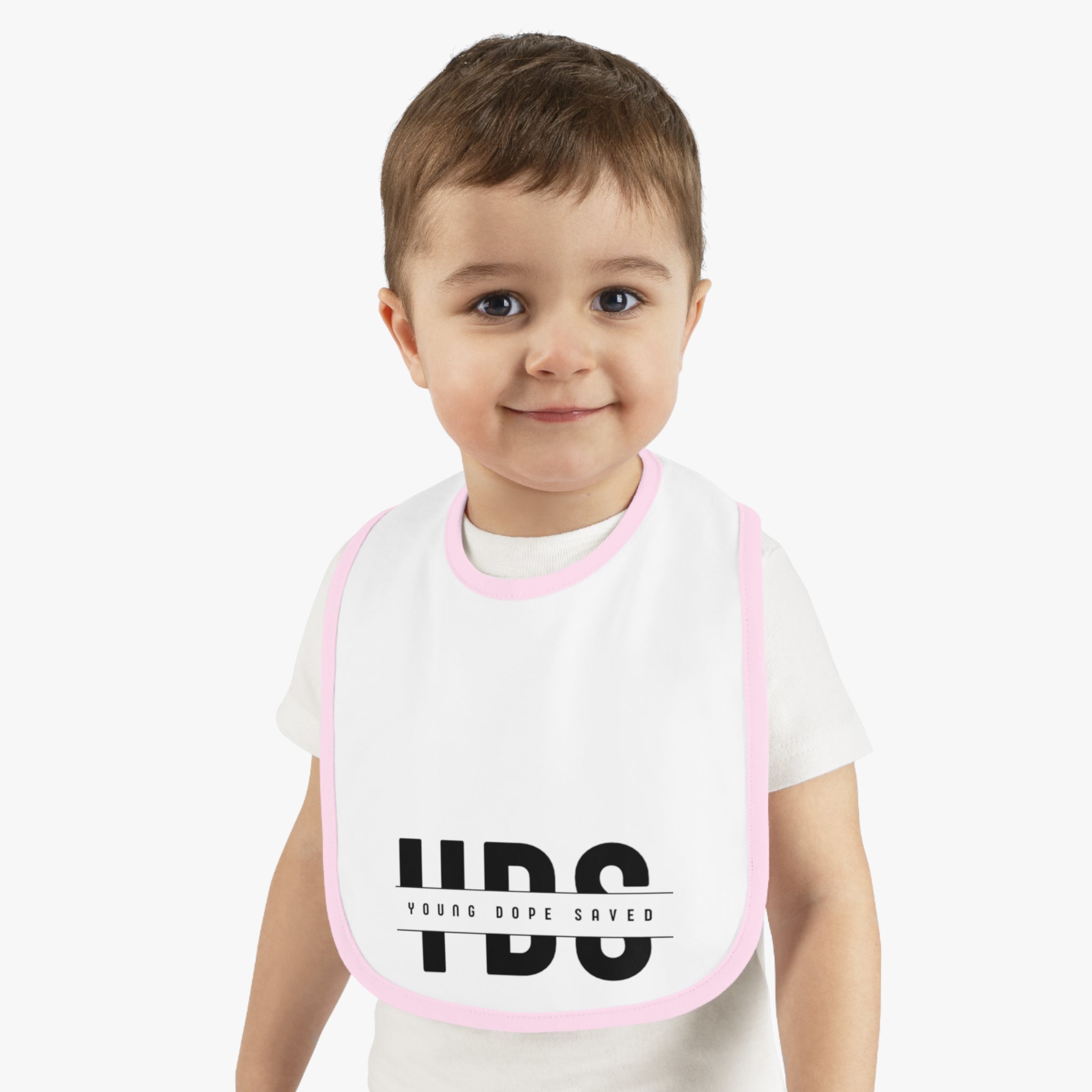 Stylish Young Dope & Saved Baby Bib for Trendy Toddlers | Unique Gift for Baby Showers, First Birthdays, or Everyday Use