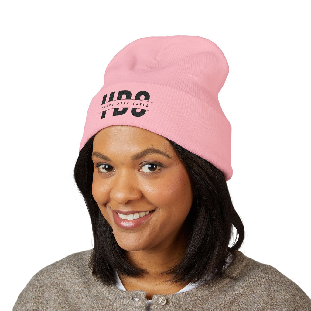 Classic Cuffed Young Dope & Saved Beanie with Embroidery, Stylish Winter Hat, Hipster Beanie, Gift for Him or Her, Winter Accessory, Streetwear Fashion