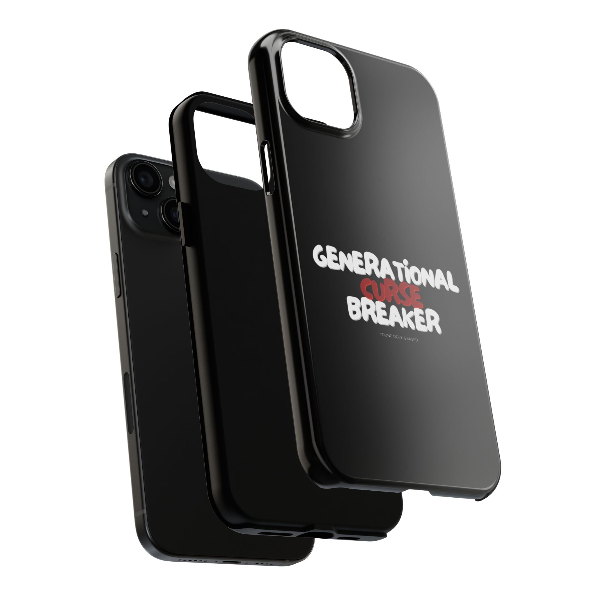Generational Curse Breaker Tough Phone Cases, Durable Phone Cover, Gift for Millennials, Resilient Phone Case, Unique Smartphone Accessory