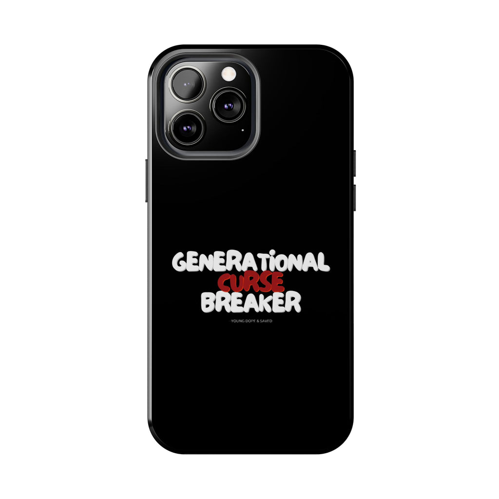 Generational Curse Breaker Tough Phone Cases, Durable Phone Cover, Gift for Millennials, Resilient Phone Case, Unique Smartphone Accessory