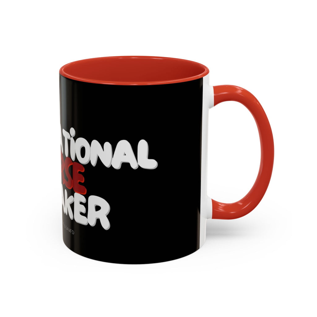 Curse Breaker Accent Coffee Mug - Faithful Daily Reminder, Inspirational Gift, Romans 10:13, Unique Coffee Cup, Religious Home Decor