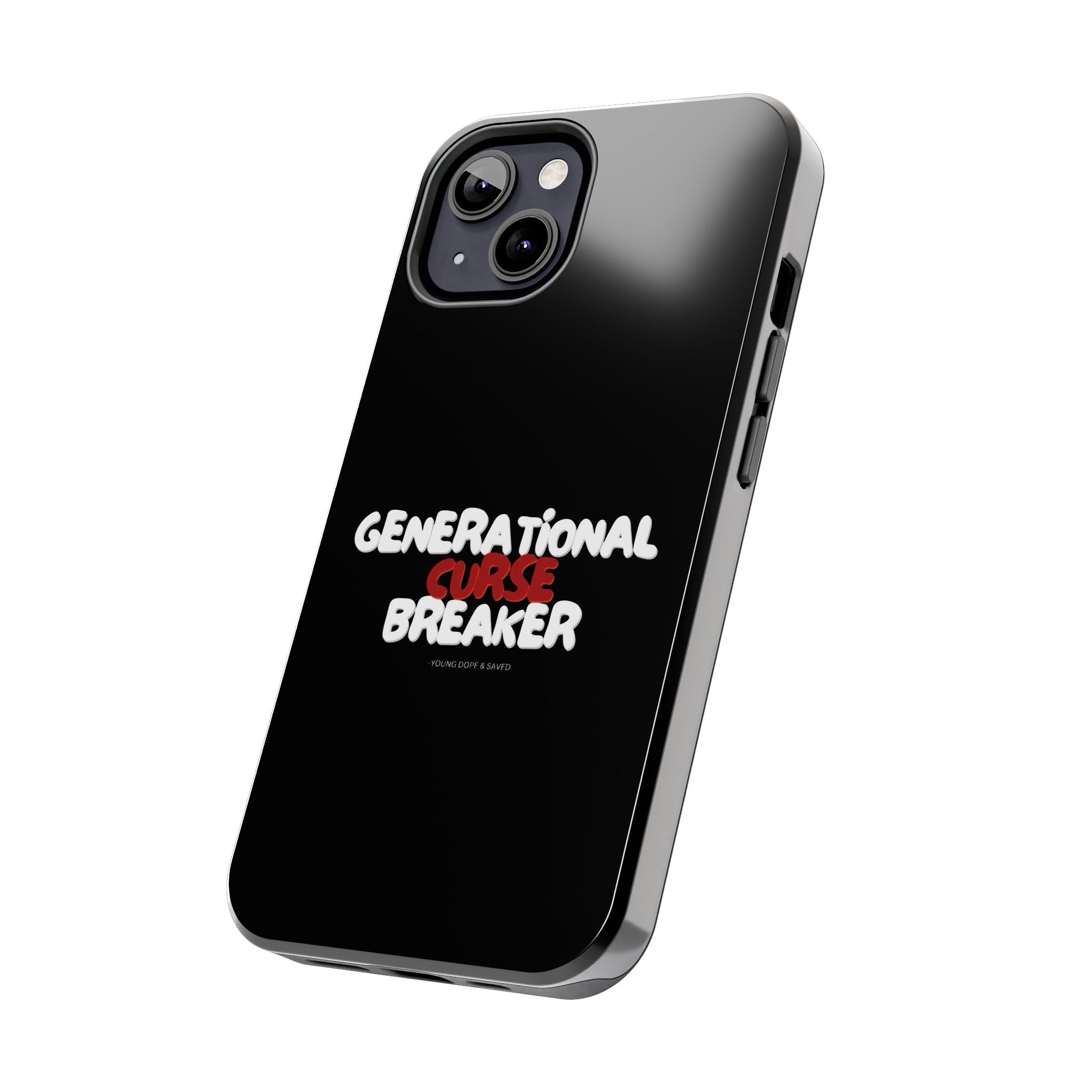 Generational Curse Breaker Tough Phone Cases, Durable Phone Cover, Gift for Millennials, Resilient Phone Case, Unique Smartphone Accessory