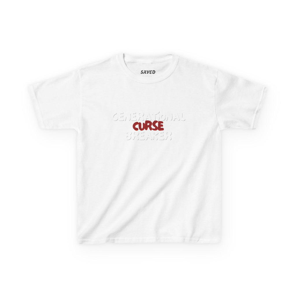 Generational Curse Breaker Inspirational Kids Tee with Scripture, Youth Casual Wear, Faith-Based Gift, Religious Kids Apparel, Cute Christian Shirt