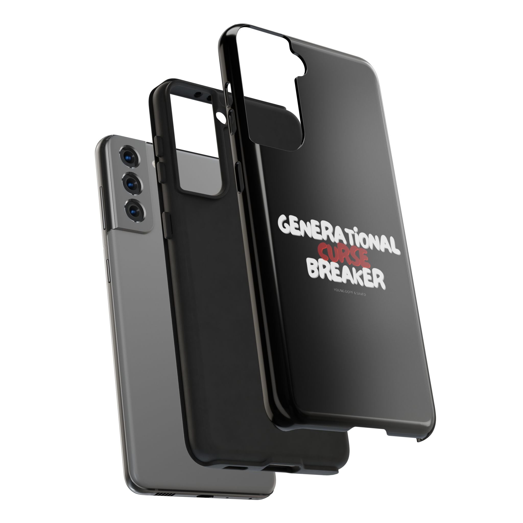 Generational Curse Breaker Tough Phone Cases, Durable Phone Cover, Gift for Millennials, Resilient Phone Case, Unique Smartphone Accessory