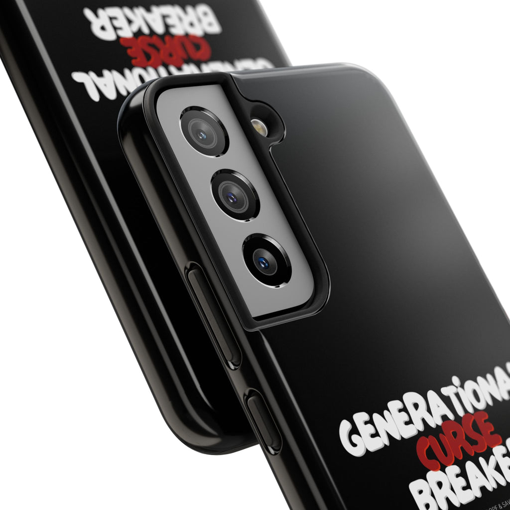 Generational Curse Breaker Tough Phone Cases, Durable Phone Cover, Gift for Millennials, Resilient Phone Case, Unique Smartphone Accessory