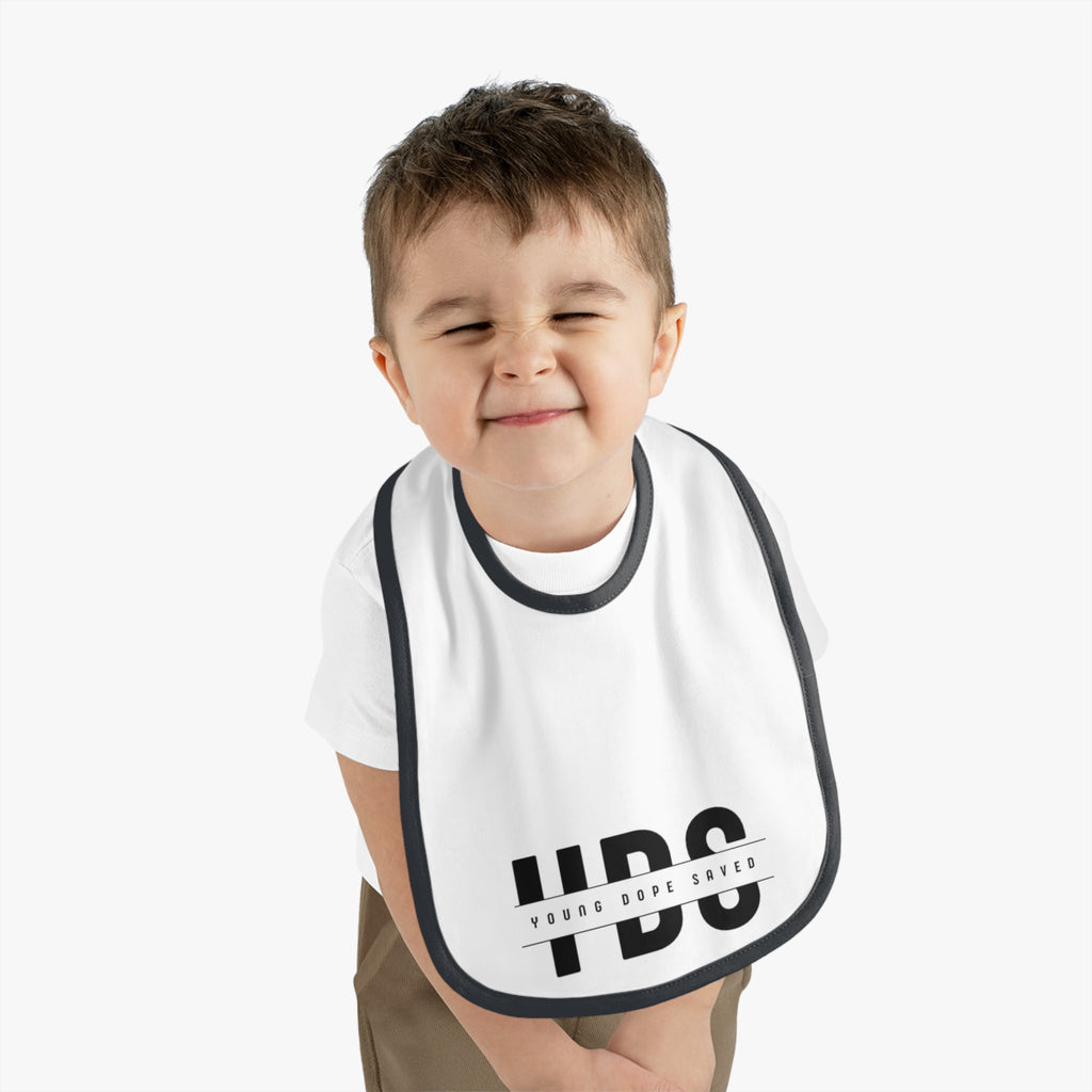 Stylish Young Dope & Saved Baby Bib for Trendy Toddlers | Unique Gift for Baby Showers, First Birthdays, or Everyday Use