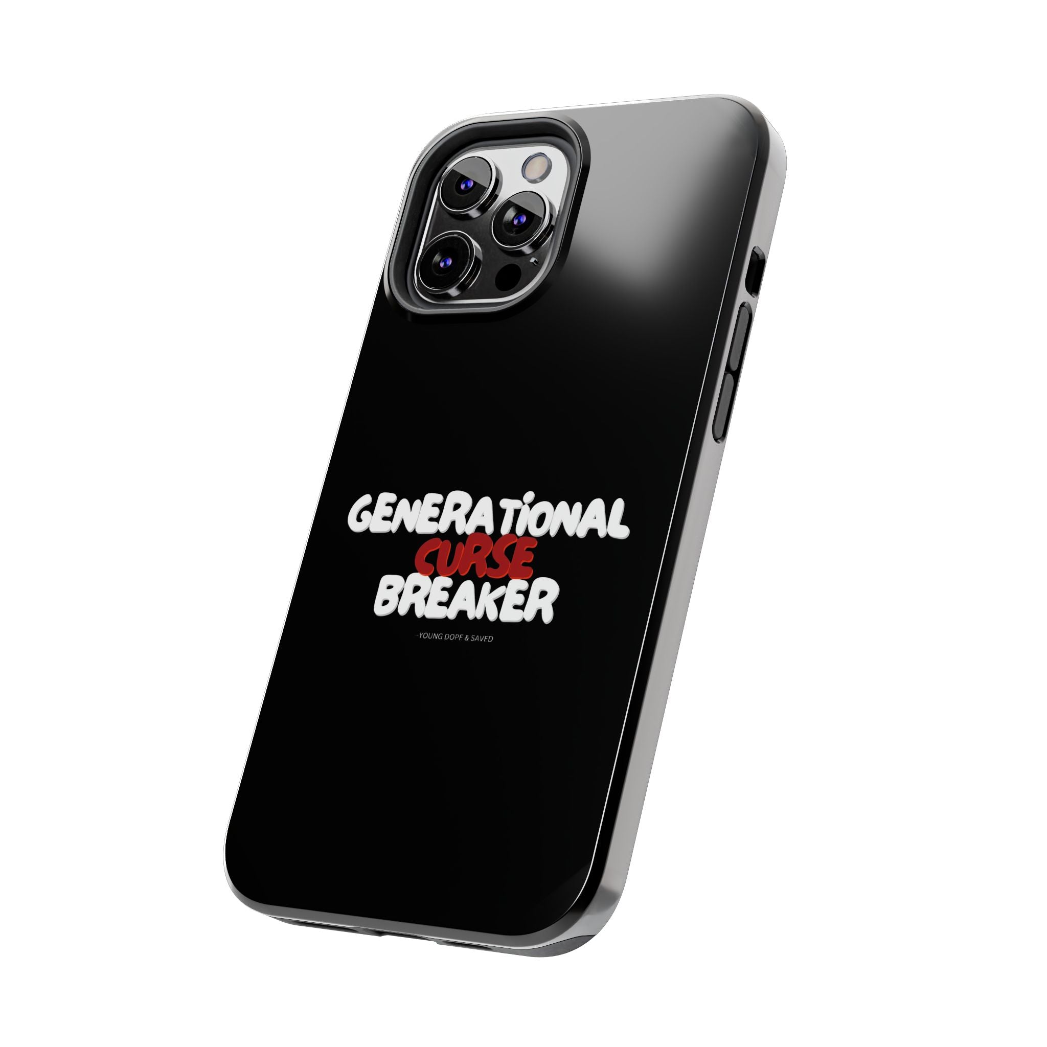 Generational Curse Breaker Tough Phone Cases, Durable Phone Cover, Gift for Millennials, Resilient Phone Case, Unique Smartphone Accessory