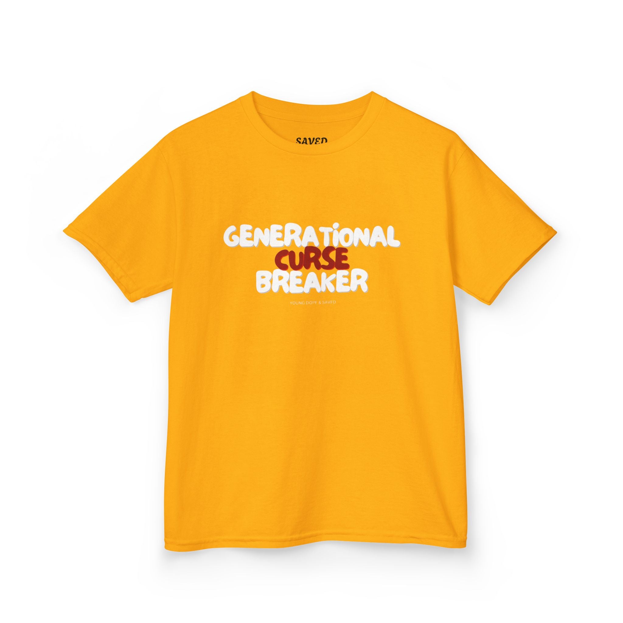 Generational Curse Breaker Inspirational Kids Tee with Scripture, Youth Casual Wear, Faith-Based Gift, Religious Kids Apparel, Cute Christian Shirt