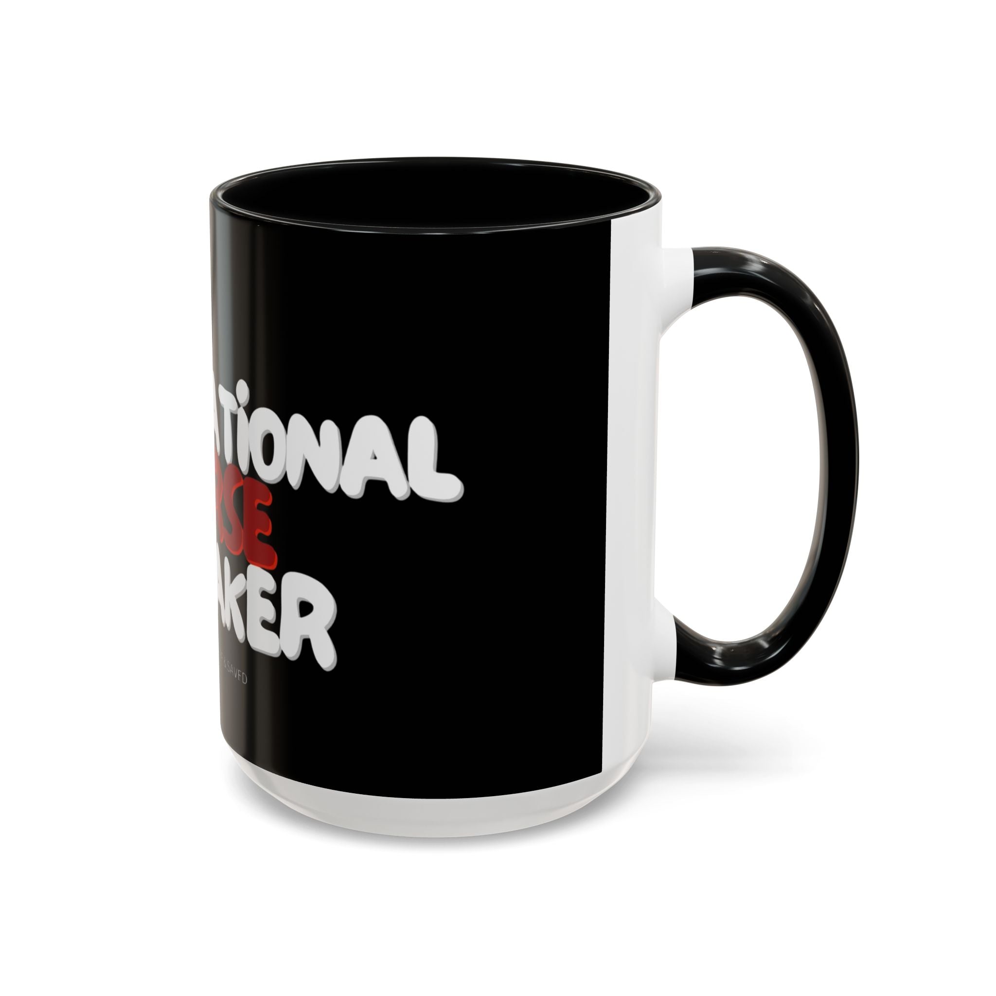 Curse Breaker Accent Coffee Mug - Faithful Daily Reminder, Inspirational Gift, Romans 10:13, Unique Coffee Cup, Religious Home Decor