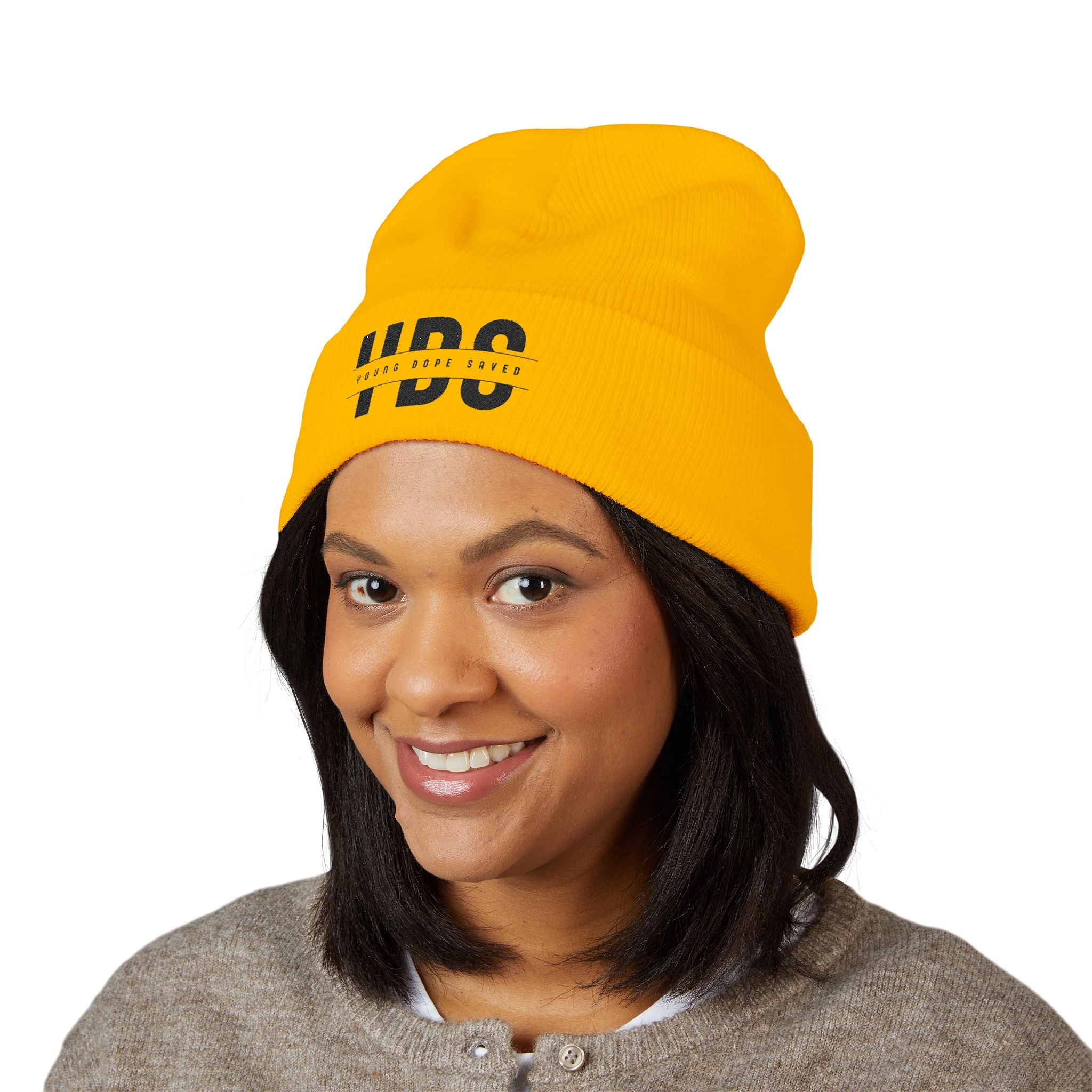 Classic Cuffed Young Dope & Saved Beanie with Embroidery, Stylish Winter Hat, Hipster Beanie, Gift for Him or Her, Winter Accessory, Streetwear Fashion