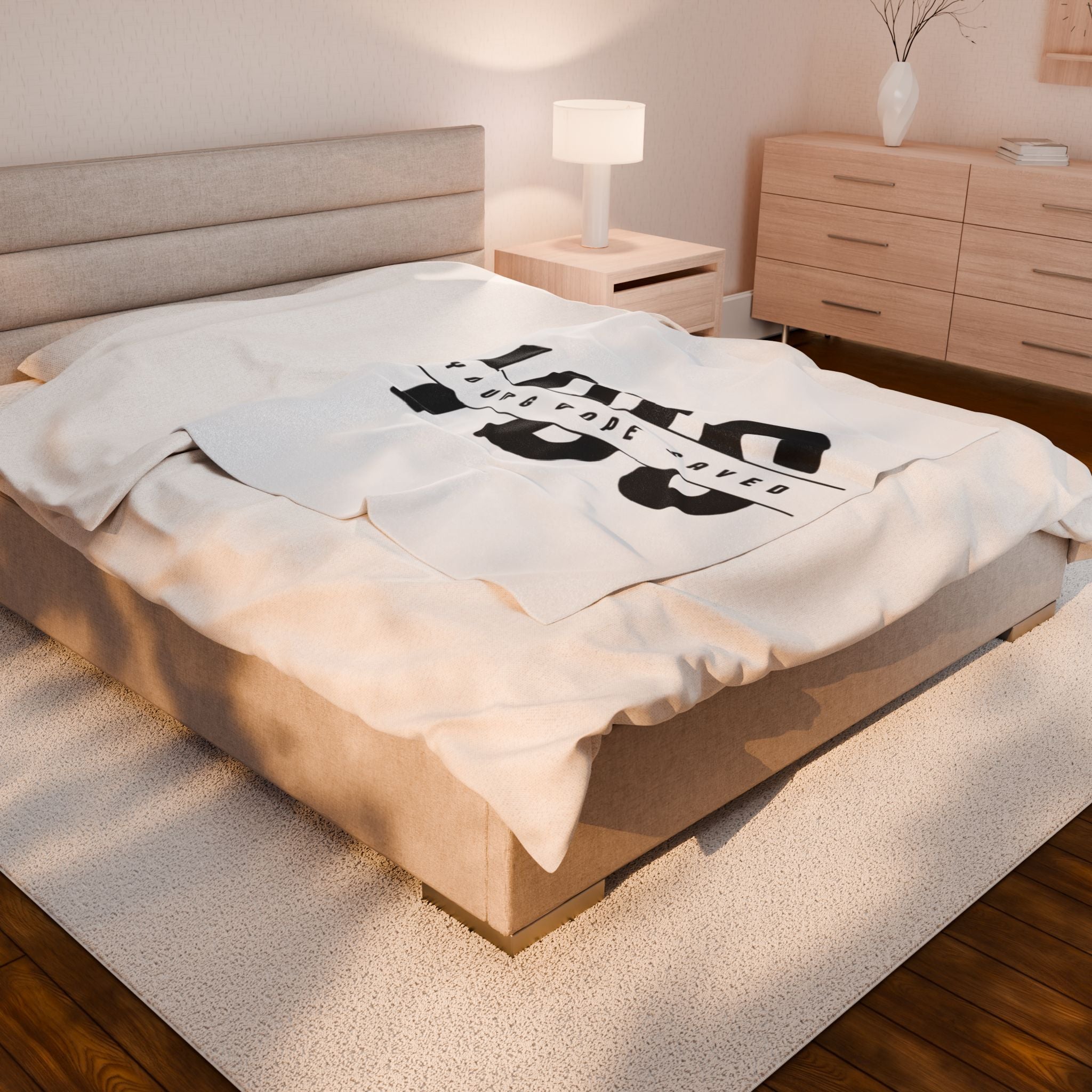 Cozy Velveteen Plush Young Dope & Saved Blanket - Soft Throw for Home, Travel, Gifts, Living Room Decor, Young Dope Saved Design