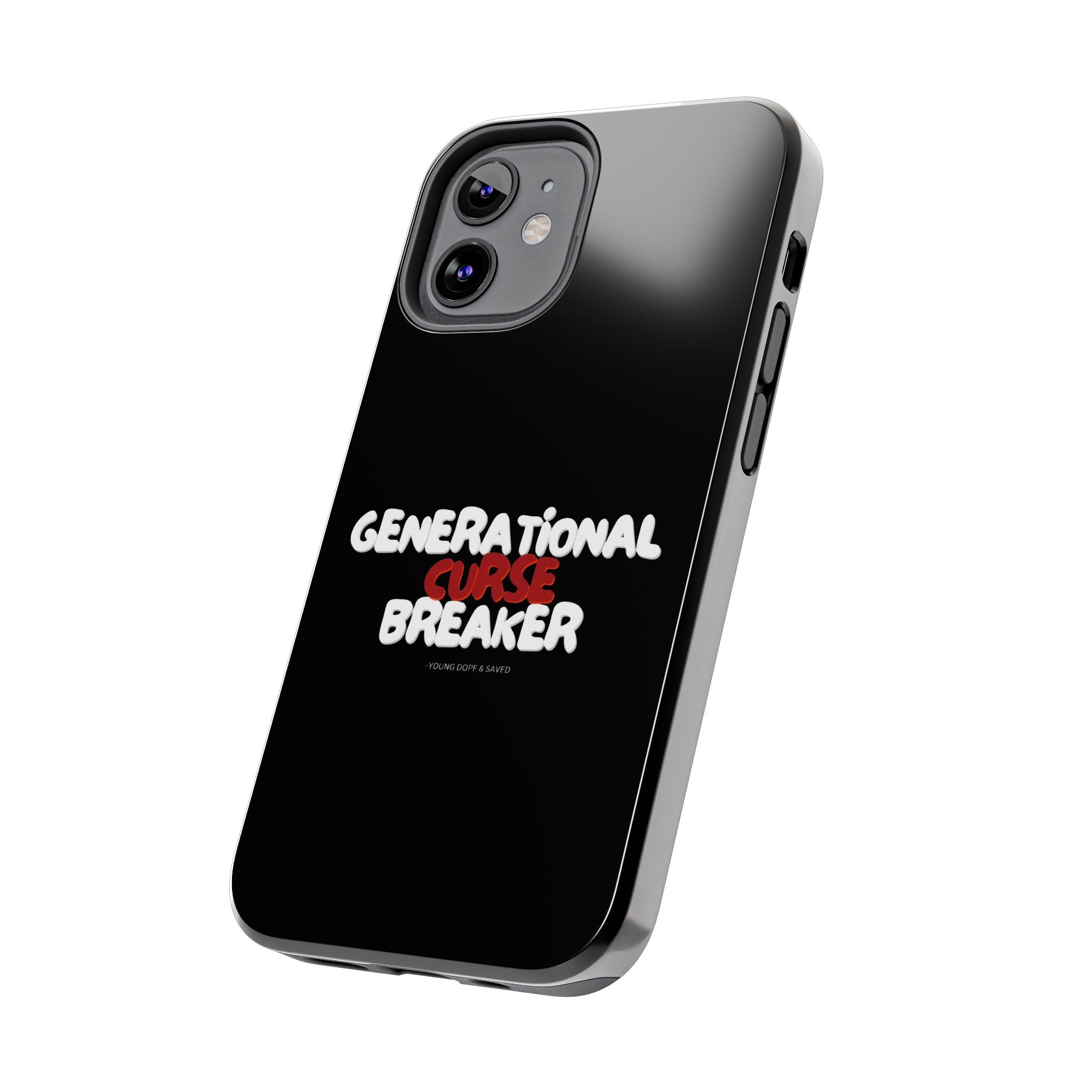 Generational Curse Breaker Tough Phone Cases, Durable Phone Cover, Gift for Millennials, Resilient Phone Case, Unique Smartphone Accessory