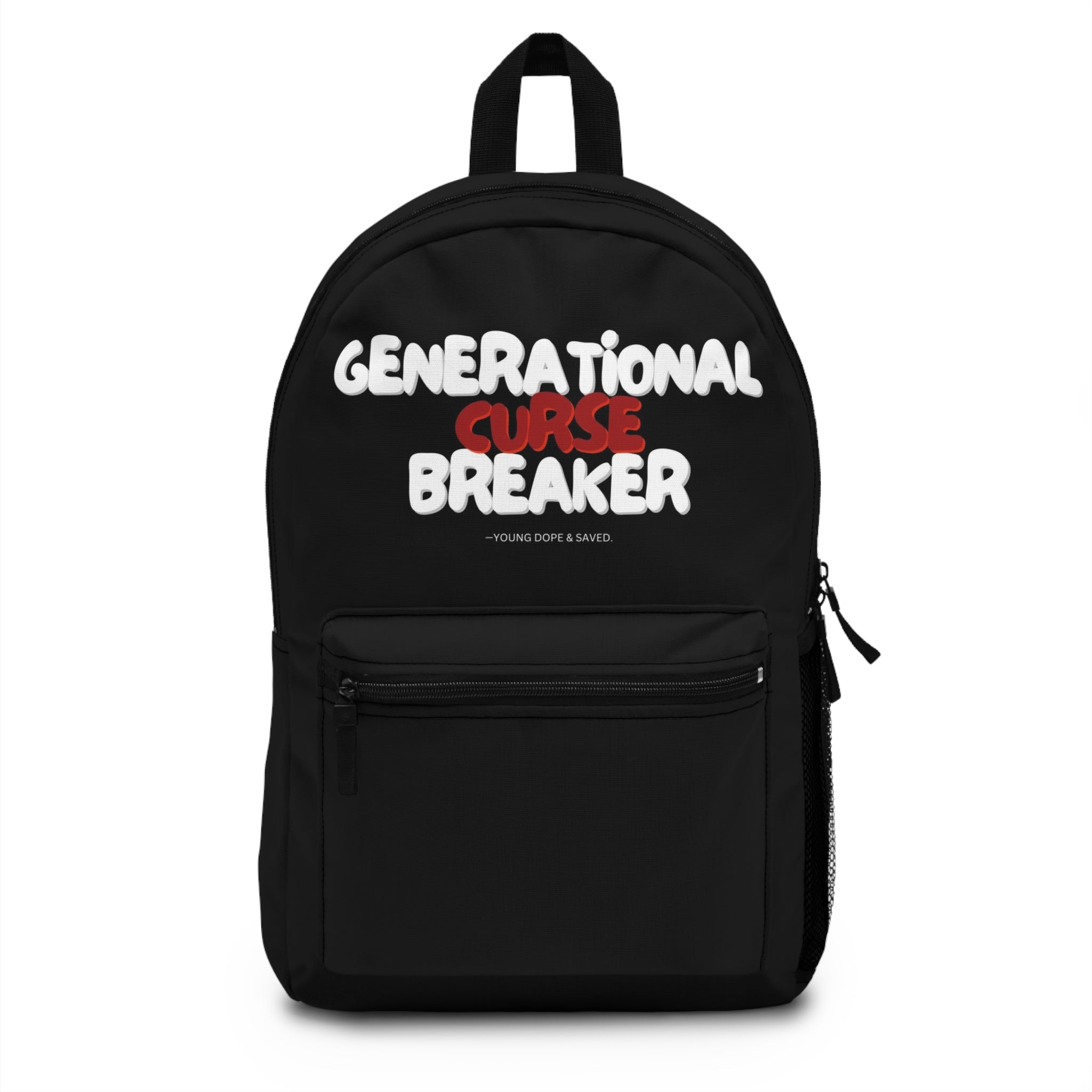 Generational Curse Breaker Backpack | Motivational Bag for Students | Perfect for School, Travel, Gifts, Self-Care, and Empowerment