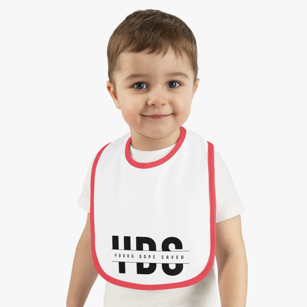Stylish Young Dope & Saved Baby Bib for Trendy Toddlers | Unique Gift for Baby Showers, First Birthdays, or Everyday Use