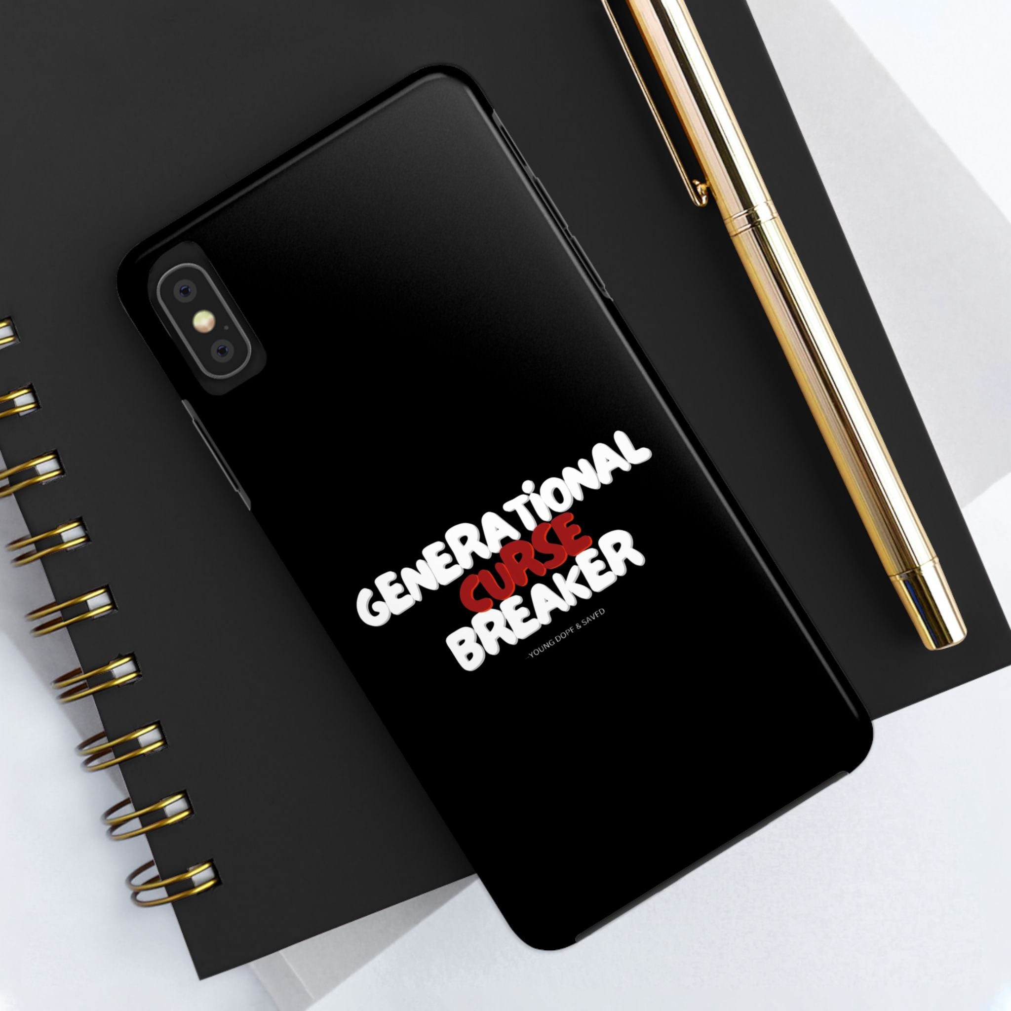 Generational Curse Breaker Tough Phone Cases, Durable Phone Cover, Gift for Millennials, Resilient Phone Case, Unique Smartphone Accessory
