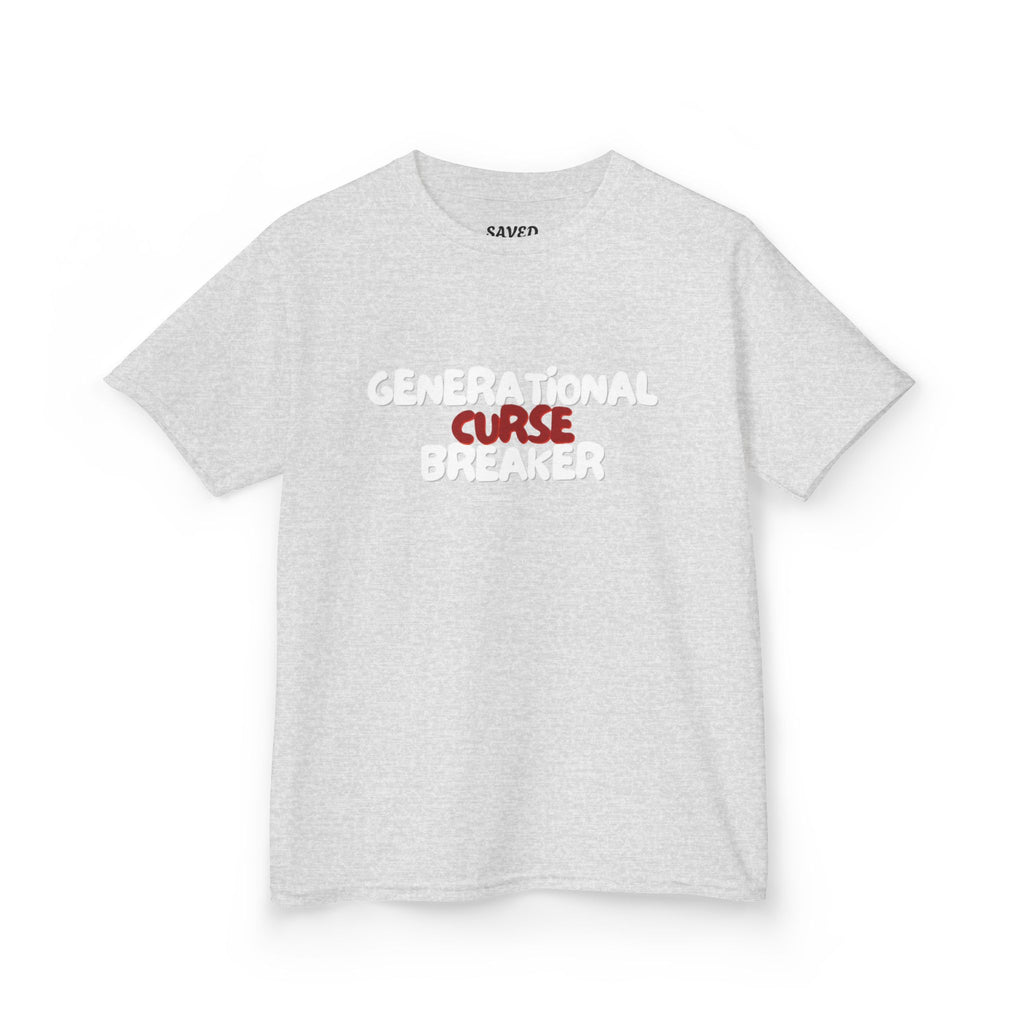 Generational Curse Breaker Inspirational Kids Tee with Scripture, Youth Casual Wear, Faith-Based Gift, Religious Kids Apparel, Cute Christian Shirt