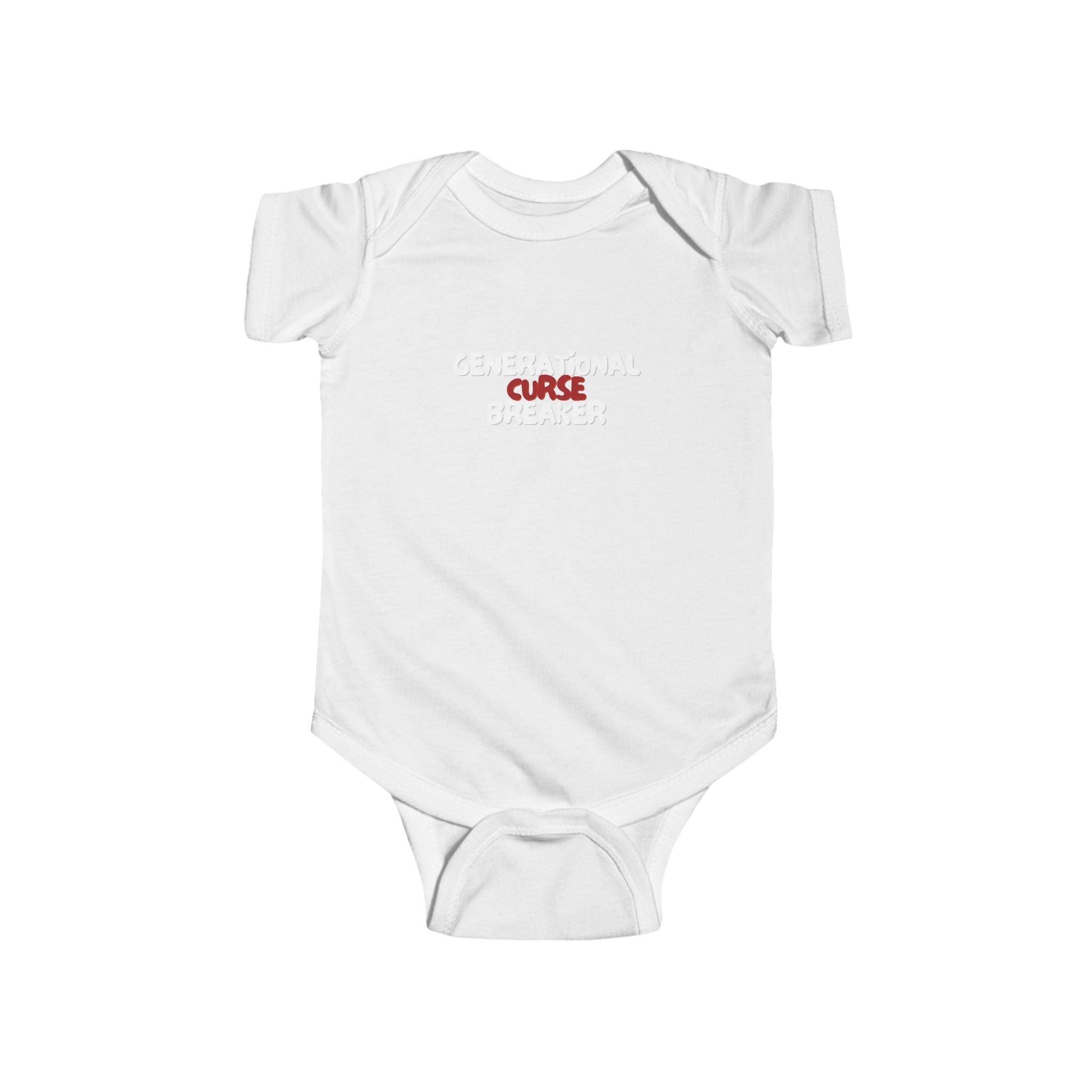 Generational Curse Breaker Cute Baby Bodysuit with Inspirational Quote | Christian Gift for Infants, Baby Shower, Newborn Outfit, Toddler Clothes, Religious Babywear