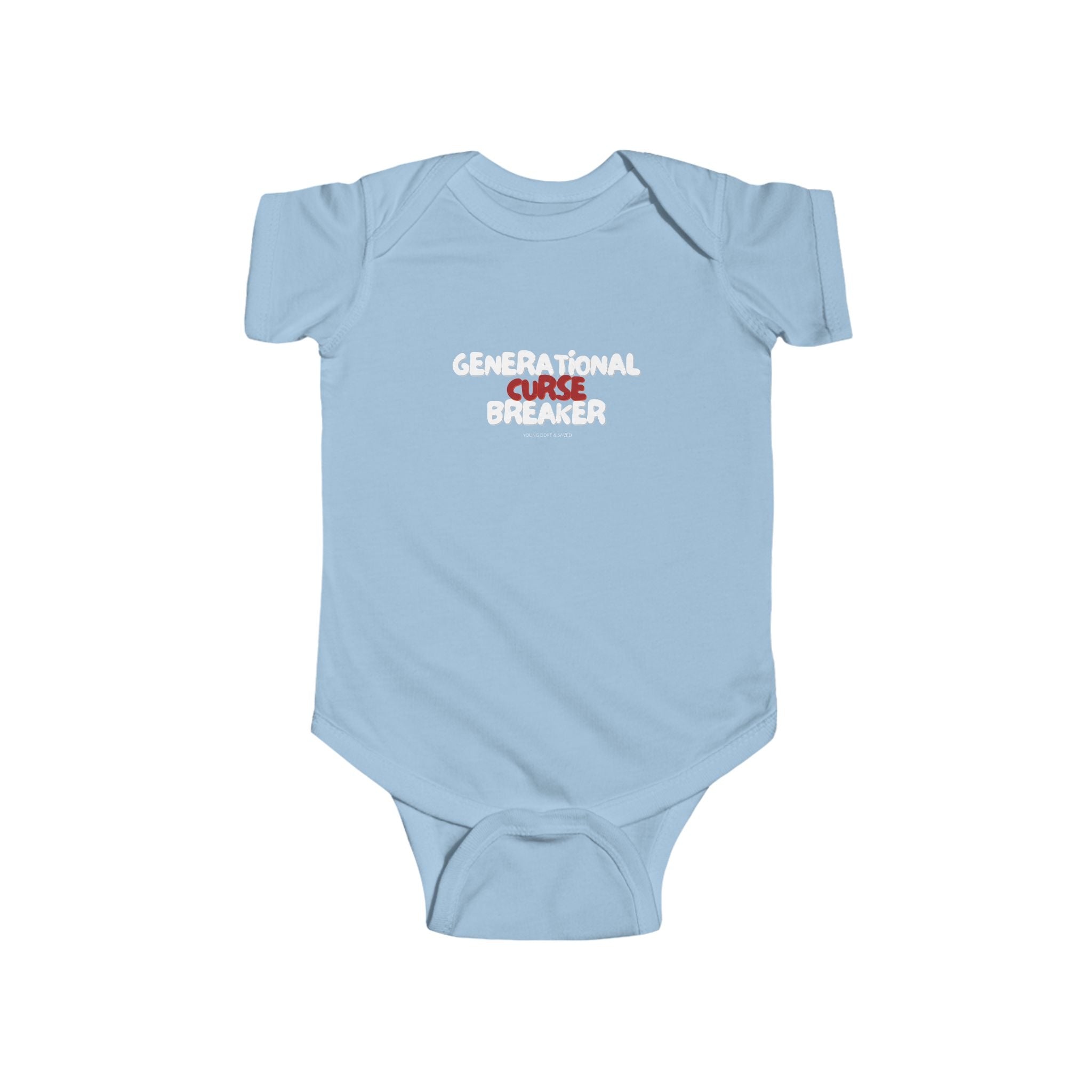 Generational Curse Breaker Cute Baby Bodysuit with Inspirational Quote | Christian Gift for Infants, Baby Shower, Newborn Outfit, Toddler Clothes, Religious Babywear