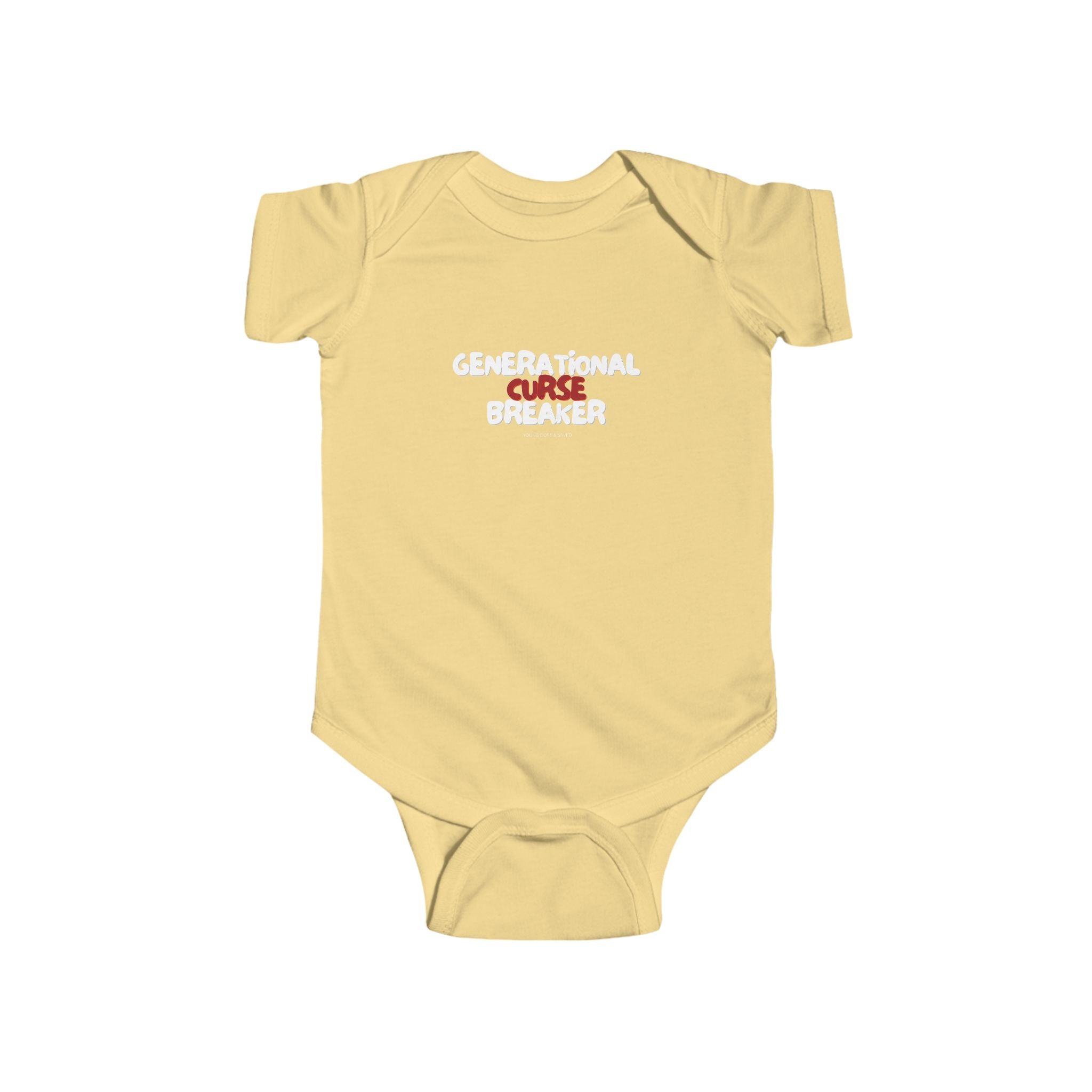 Generational Curse Breaker Cute Baby Bodysuit with Inspirational Quote | Christian Gift for Infants, Baby Shower, Newborn Outfit, Toddler Clothes, Religious Babywear