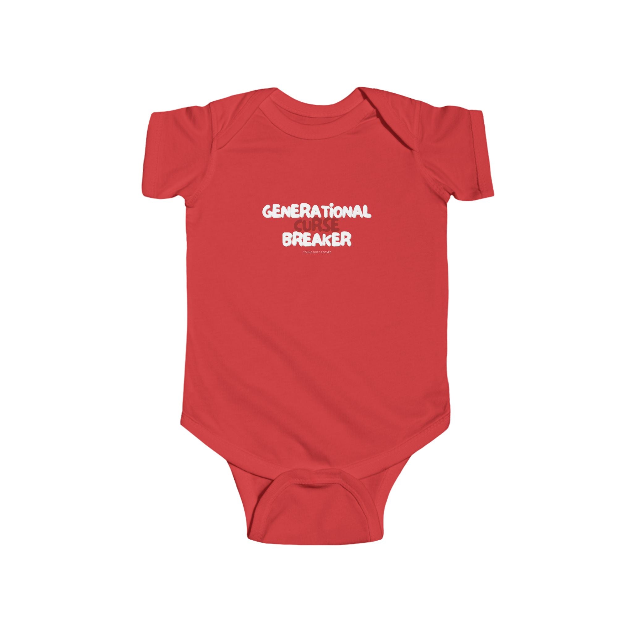 Generational Curse Breaker Cute Baby Bodysuit with Inspirational Quote | Christian Gift for Infants, Baby Shower, Newborn Outfit, Toddler Clothes, Religious Babywear