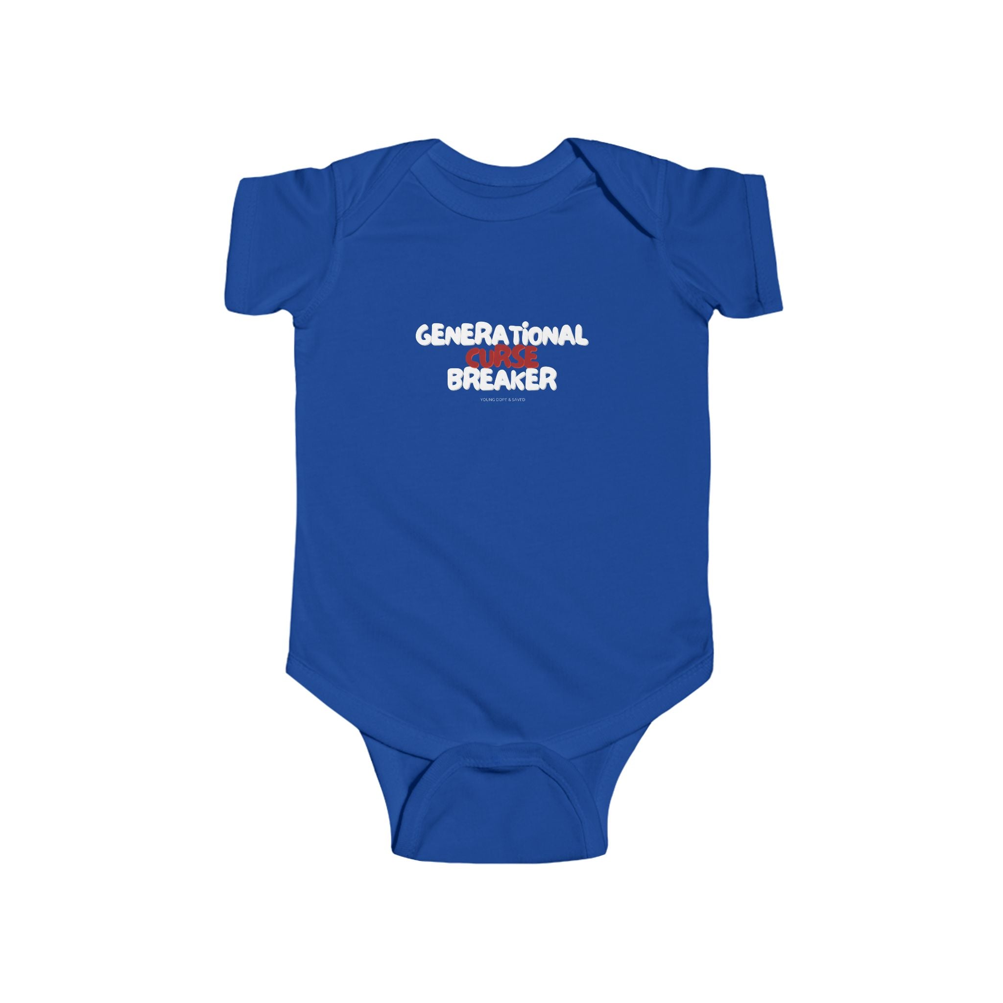 Generational Curse Breaker Cute Baby Bodysuit with Inspirational Quote | Christian Gift for Infants, Baby Shower, Newborn Outfit, Toddler Clothes, Religious Babywear