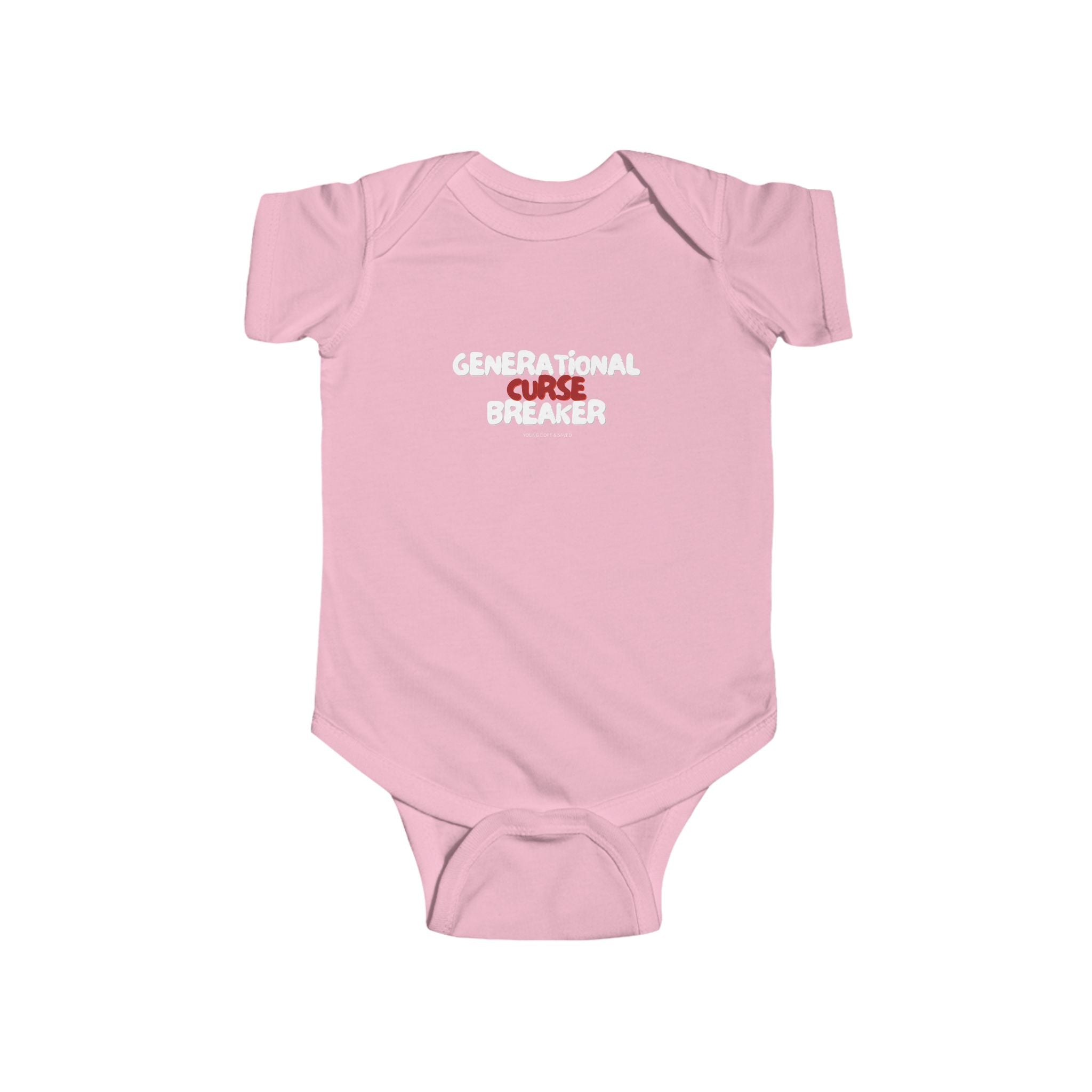 Generational Curse Breaker Cute Baby Bodysuit with Inspirational Quote | Christian Gift for Infants, Baby Shower, Newborn Outfit, Toddler Clothes, Religious Babywear