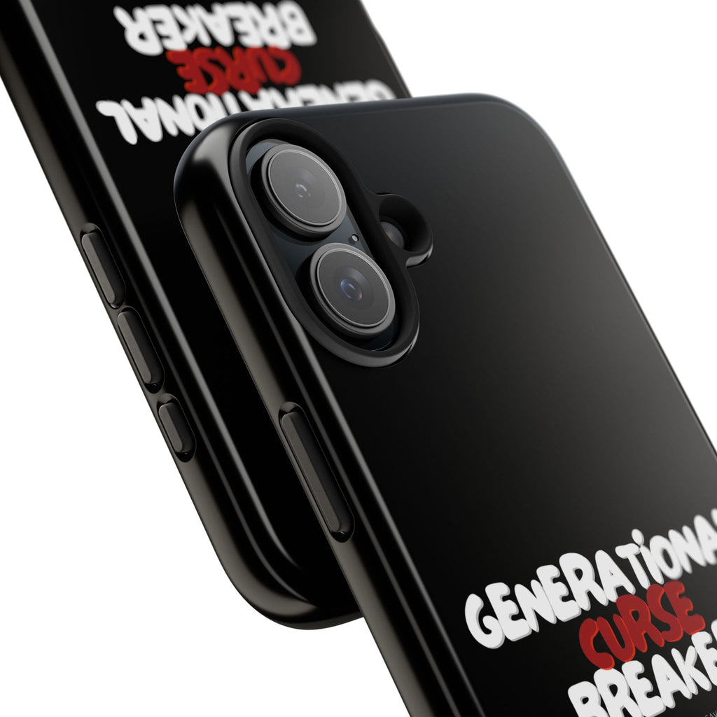 Generational Curse Breaker Tough Phone Cases, Durable Phone Cover, Gift for Millennials, Resilient Phone Case, Unique Smartphone Accessory