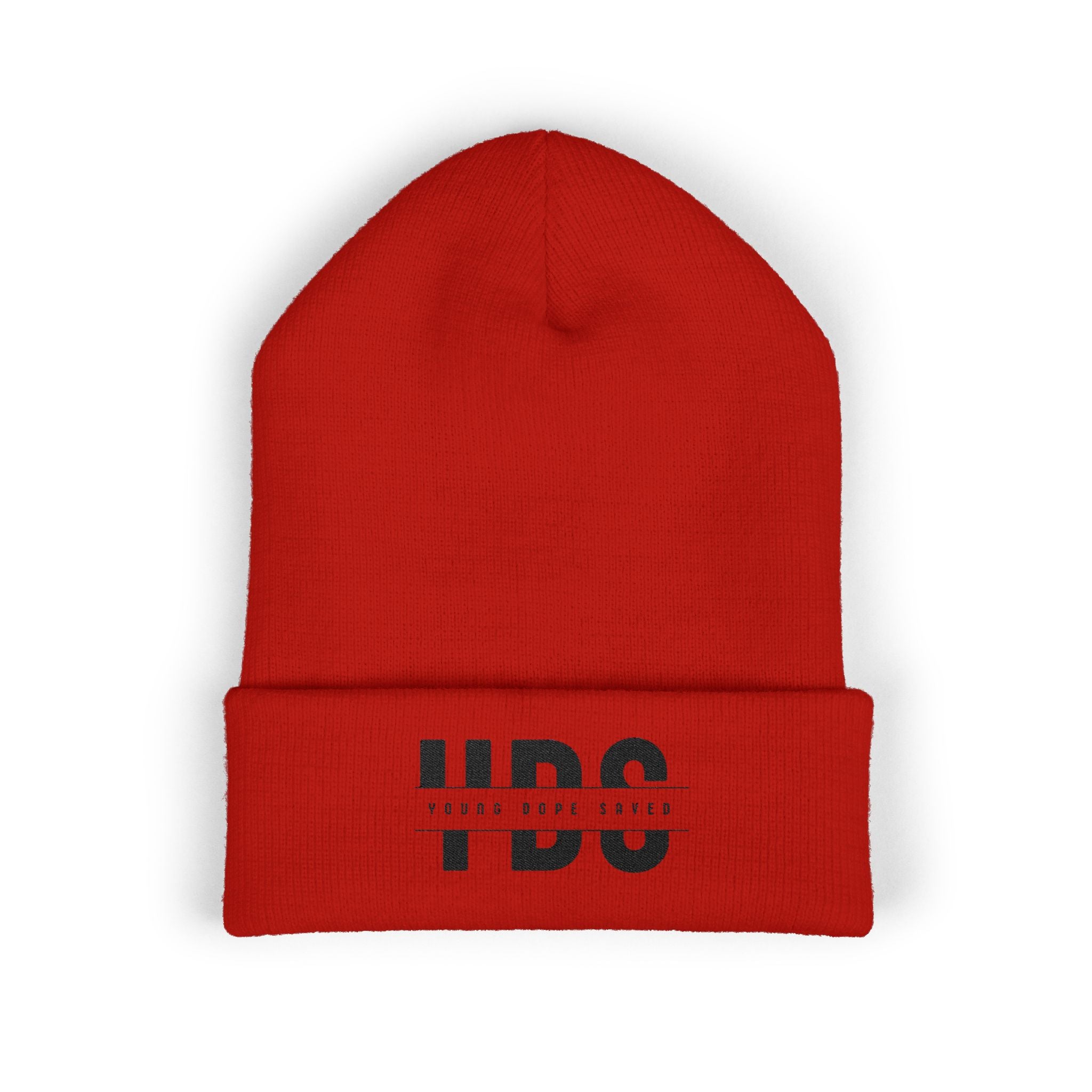 Classic Cuffed Young Dope & Saved Beanie with Embroidery, Stylish Winter Hat, Hipster Beanie, Gift for Him or Her, Winter Accessory, Streetwear Fashion