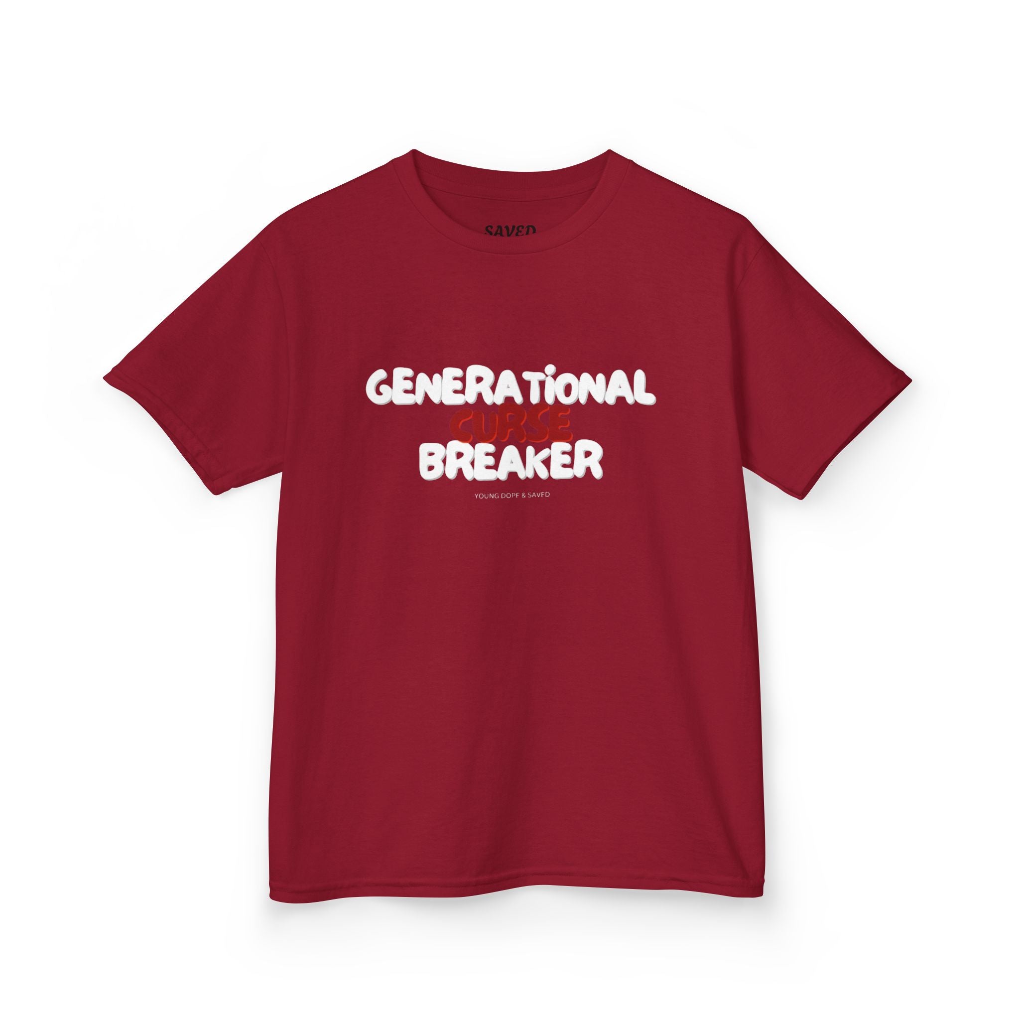 Generational Curse Breaker Inspirational Kids Tee with Scripture, Youth Casual Wear, Faith-Based Gift, Religious Kids Apparel, Cute Christian Shirt